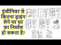 इंजीनियर से कितना ड्राइंग लेने पर घर का निर्माण हो सकता है? How many drawing provide by Engineer?