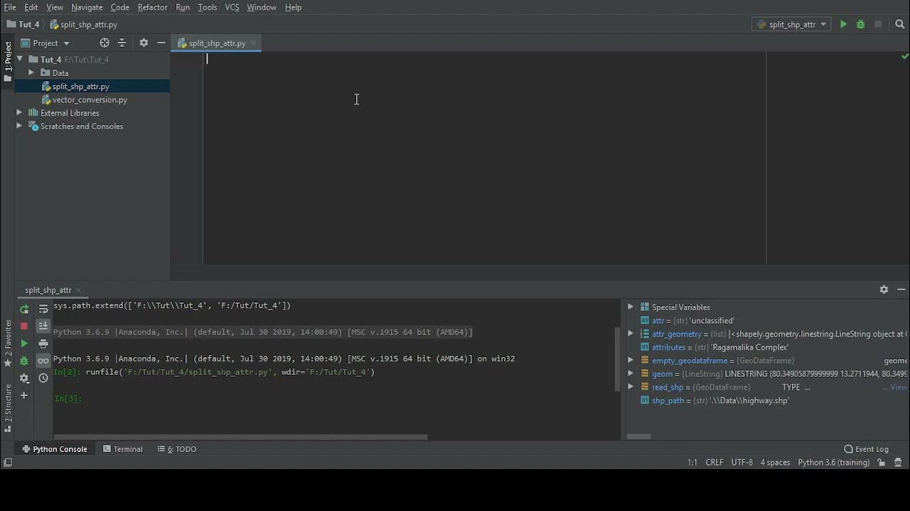 Split Shapefile using python | GIS Development - YouTube