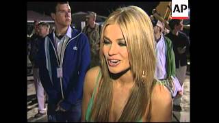 Beyonce and Sharon Stone give support to US troops