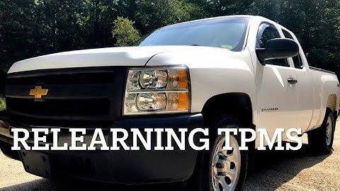 RESETTING TPMS : 2013 CHEVY SILVERADO 1500 WORK TRUCK