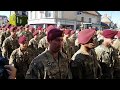 D-Day 74 2018  Sainte Mere Eglise , Paratroopers arrive from La Fiere pt 1