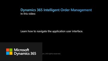 Application navigation in Dynamics 365 Intelligent Order Management