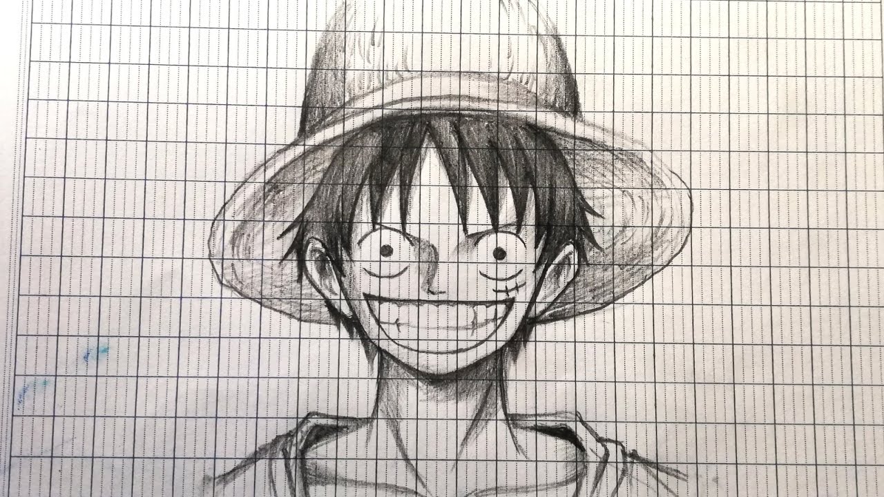 How to draw Luffy, One piece, Cách vẽ Luffy đơn giản - YouTube