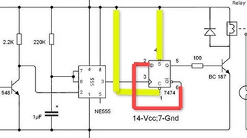 How to Make Clap Switch using IC 7474 with IC 555 ¦ makelogy