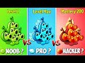 Tournament 20 PEA Plants Level 1 vs Max Level vs M200 - Who Will Win? - PvZ 2 Plant vs Plant