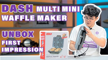 DASH Multi Mini Waffle Maker Unboxing - Shouldit Waffle Maker Series