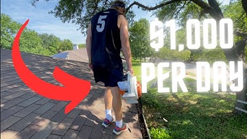 How To Make $1,000/DAY GUTTER CLEANING