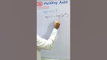 log(-1)=? | value of log(-1)? #Maths #Mathematics #Short #Mathsstudent