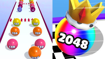 How to play Ball Merge 2048 Gameplay |Level 1-3 | Android IOS All Games All Levels 2024 Walkthrough