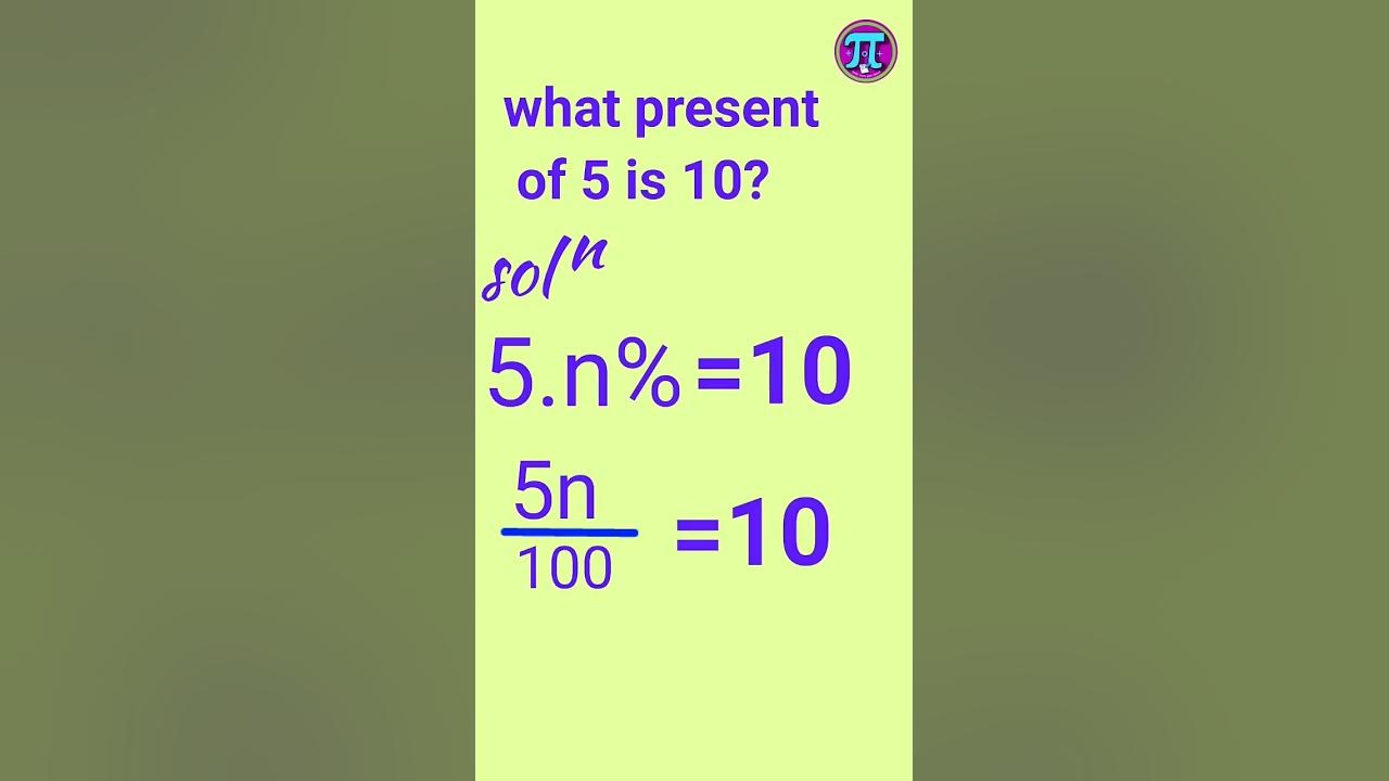 what-percent-of-5-is-10-youtube