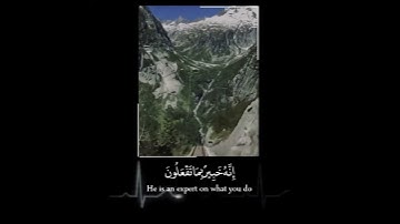 القارئ اسلام صبحي/وترى الجبال تحسبها جامدة وهي تمر مر السحاب☁️