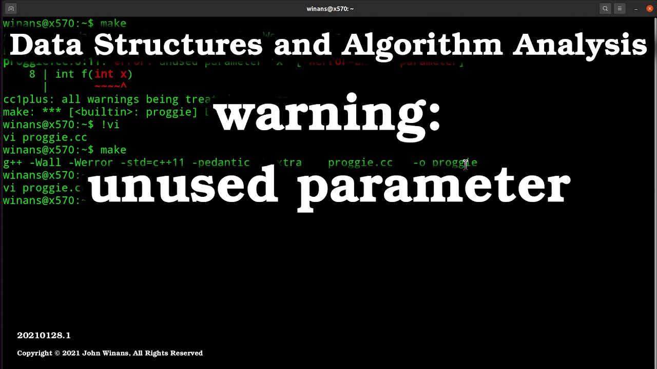 How To Fix Error: Unused Parameter 'X'