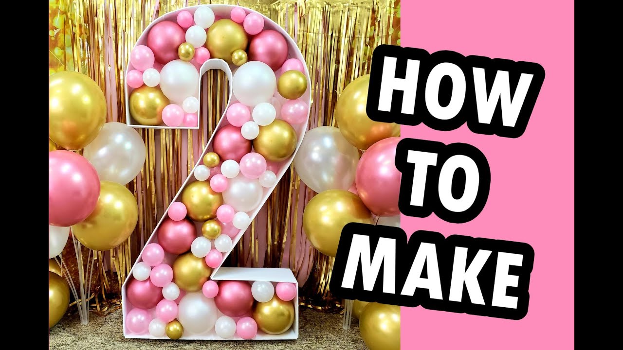 How To Make Numbers With Balloons