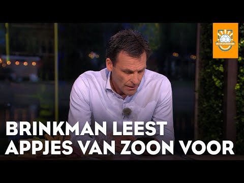 Jacques Brinkman leest appjes van zoon Thierry voor over hockeybondscoach Max Caldas