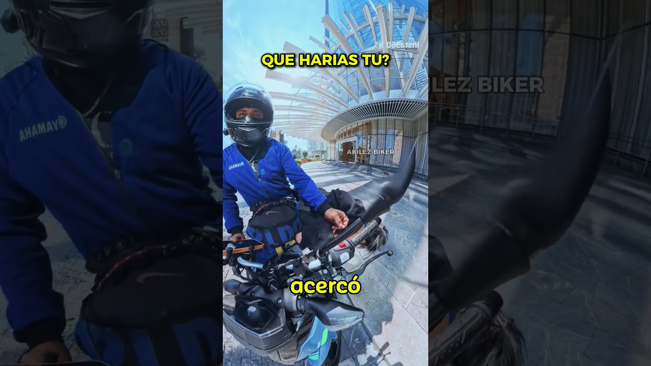 El BIKER fue muy INTELIGENTE #motos #motorcycle #viralshort