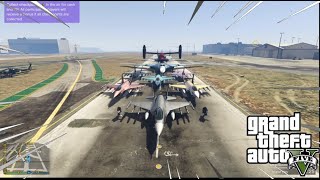 Attempting The Biggest GTA Dogfight!! (Fails + Memes)