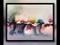 745 watercolor tutorial   so satisfying   landscape  abstract talking