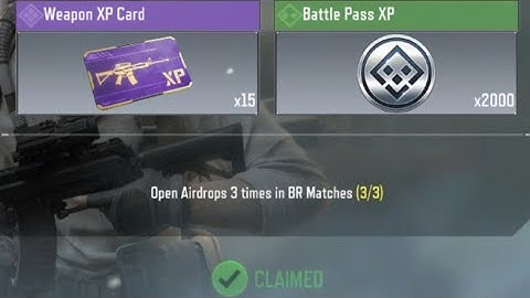 Call Of Duty Mobile Open Airdrop 3 times in BR Matches Task Complete