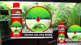 78 AZOO GREEN WATER REMOVER Bezpiecznie i szybko usuwa zieloną wodę  Akwarium 450L