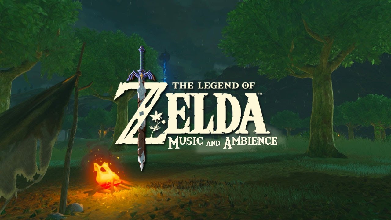 a soft Rainy day vibes in zelda ambience (Relaxing video games music mix w/ rain)