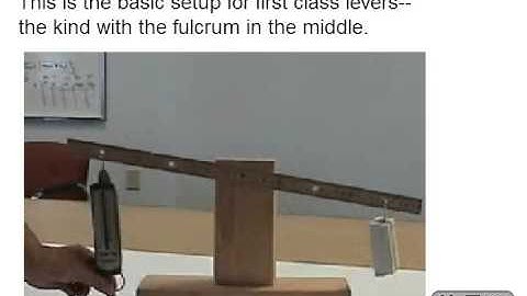 Simple Machines Lesson 5 Video 2   A First Class Lever