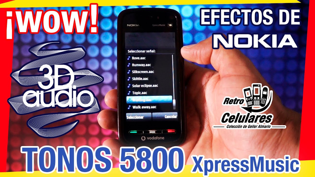 WOW 3D AUDIO EFFECTS! Ringtones of the NOKIA 5800 XpressMusic / Retro Cell  phones 4K 