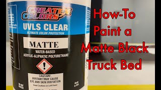 How-To Paint a Matte Black
Chris Arpin shows the basis to applying 4052 UVLS Matte Clear over 6002 AutoBorne Sealer for a simple truck bed finish.
https://createxcolors.com/scenix-mural-theme-paint/uvls-clears/4052.html Bed How-To Paint a Matte Black