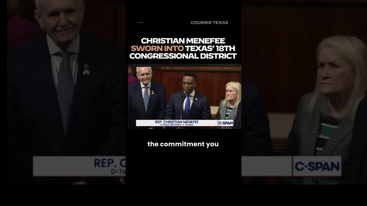 Christian Menefee sworn into Texas’ 18th Congressional District