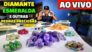 DIAMANTE, ESMERALDA E MUITAS OUTRAS PEDRAS PRECIOSAS AO VIVO