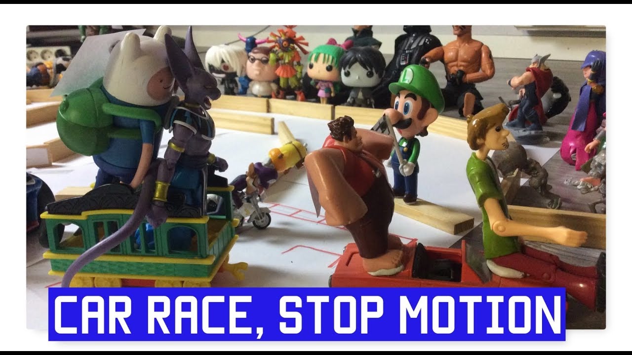 A TOYS CAR RACE | STOP MOTION - YouTube