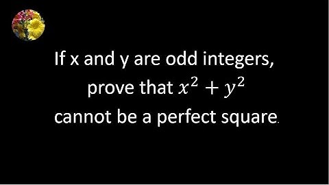 If x and y are odd integers, prove that x^2 + y^2 cannot be a perfect square (1001-68)