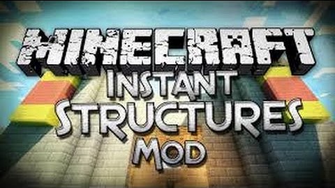 Minecraft MOD SHOWCASE | Instant Massive Structures Mod 1.4 - 1.7.10