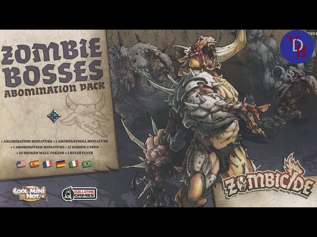 Pack De Monstres Zombicide Black Plague - Règle Allemande, Provenant De La Zombie Boss Box, Occasion