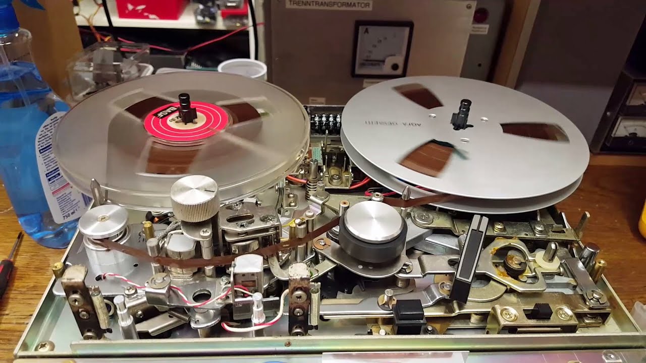 Akai X-201D reel-to-reel tape deck repairs [unfinished video