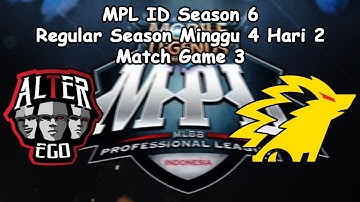 AE VS Onic • Regular Season Week 4 Day 2 • Match Game 3 • MPL ID SEASON 6