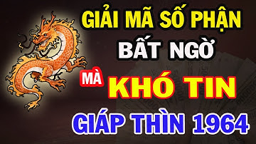 “Dấu Ấn Trời Định: GIÁP THÌN 1964 sau Bão Tố Cuộc Đời, Là Những Chuyện  Bất Ngờ Và Khó Tin”.