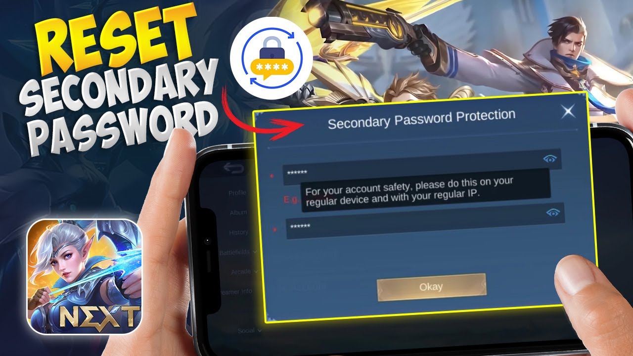 How to Reset Secondary Password in MLBB on iPhone in 2024 | Change Mobile Legends Secondary Password