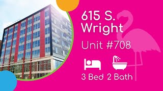 615 S. Wright #708 (3BD/2BA)