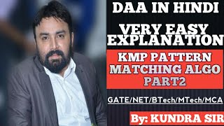 KMP Pattern Matching Algo Part 2 Kmp Algorithm Part 2