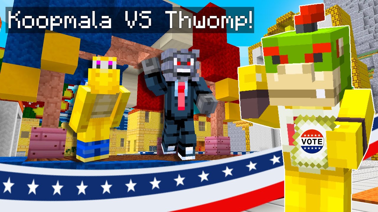 2024 SUPER MARIO Presidential Election! 🗳️😱 Minecraft Nintendo Fun House [46]