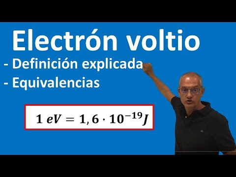 Video: ¿Es un electrón voltio lo mismo que un voltio?