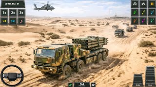 US Army Truck 3D Simulator Real Military Tank & Helicopter in Army Base 2026 - Android Gameplay screenshot 3