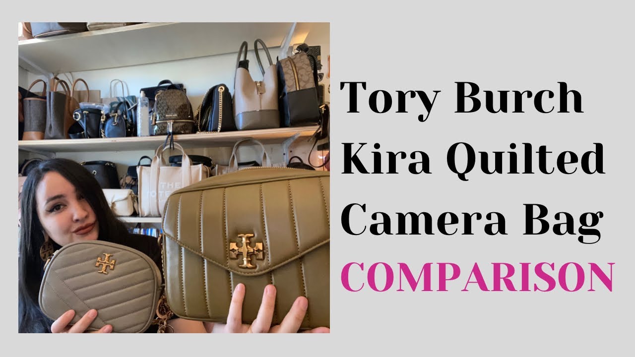 Black Kira chevron-quilted camera bag - women - TORY BURCH 