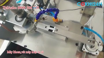 Máy khoan ta rô vát mép cấp phôi tự động