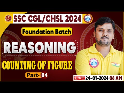SSC CGL & CHSL 2024, SSC CHSL Counting Of Figure Reasoning Class, Foundation Batch Reasoning Class