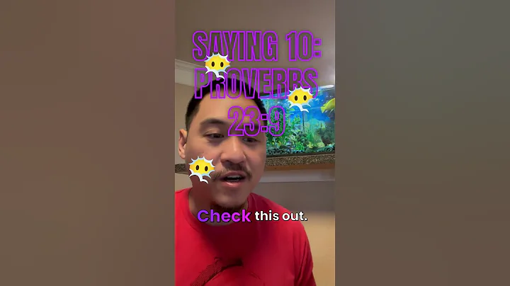 Saying 10: Proverbs 23:9 Warns us to avoid arguing with fools. #god #blessings #bible #fyp #reels