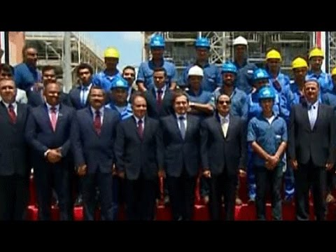 السيسي يفتتح مشروع مجمع الشركة المصرية لإنتاج الإيثيلين ومشتقاته