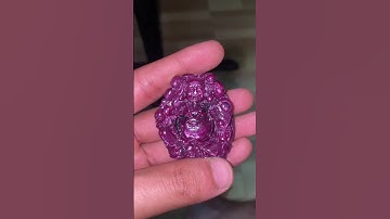 Tượng Phật Di Lạc - Được đục tạc sắc nét trên nền đá Ruby tự nhiên 💯💯 #daquy #ruby #daquytunhien