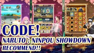 12  GIFTCODES NARUTO : NINPOU SHOWDOWN FULL REDEEM CODES 2023 || BATTLE OF SHADOWS CODE OKTOBER 2023 screenshot 2