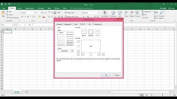Microsoft Excel Tutorial 5 How to change cell border style and color
